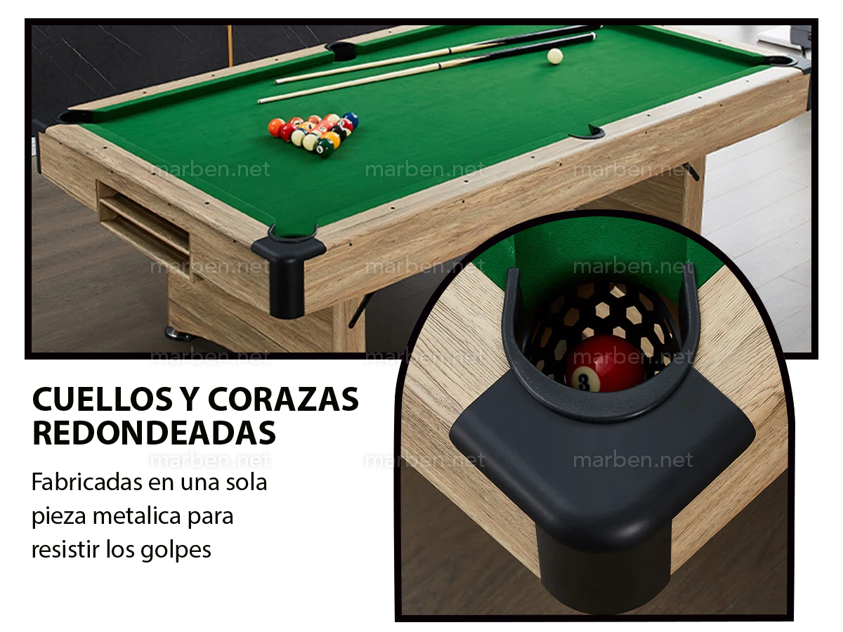 Mesa de Billar CONTENDER - plegable de 8ft (2.44 x 1.37) - Color Velvet Mesa de Billar CONTENDER - plegable de 8ft (2.44 x 1.37) - Color Velvet